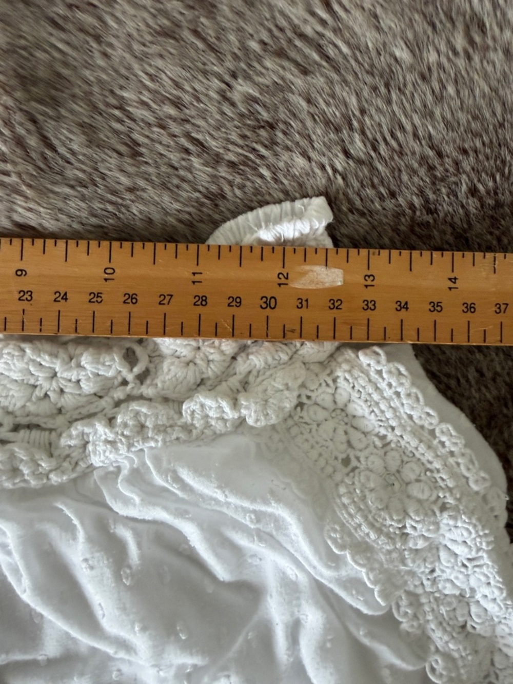 American Eagle Outfitters White High-Waist Crochet cotton Lace Comfy Shorts M - Picture 7 of 11